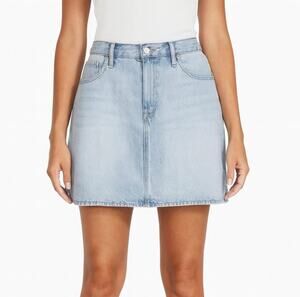 Madewell Rigid Denim A-Line Skirt in Light Wash - Size 26